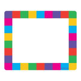 Rainbow Plaid Terrific Labels, 36 ct