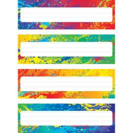 Splashy Colors Desk Toppers® Name Plates Var. Pk., 32 ct