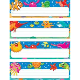 Sea Buddies Desk Toppers® Name Plates Var. Pk., 32 ct