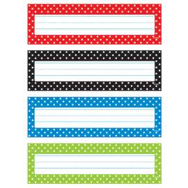Polka Dots Desk Toppers® Name Plates Var. Pk., 32 ct