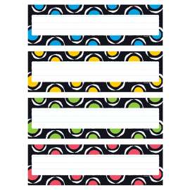 Bold Strokes Circles Desk Toppers® Name Plates Var.Pk., 32 ct