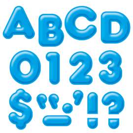 Blue 4" 3-D Uppercase Ready Letters®