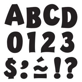Black 2" Playful Uppercase Ready Letters®