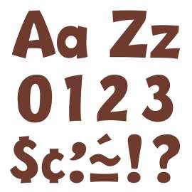 Chocolate 4" Playful Combo Ready Letters®
