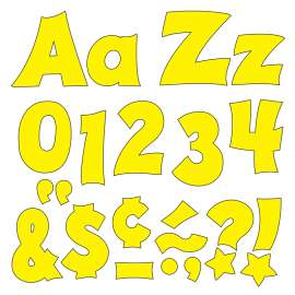 Yellow 4-Inch Friendly Uppercase/Lowercase Combo Pack (EN/SP) Ready Letters®