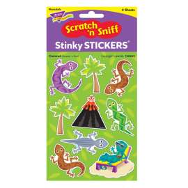 Loungin' Lizards/Coconut Mixed Shapes Stinky Stickers®, 36 ct.