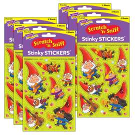 Instrumental Gnomes/Cinnamon Mixed Shapes Stinky Stickers®, 28 Per Pack, 6 Packs