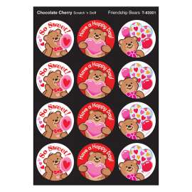 Friendship Bears/Chocolate Cherry Stinky Stickers®, 48 Count