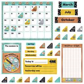 I ? Metal Calendar Bulletin Board Set