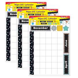 I ? Metal Wipe-Off® Calendar Bulletin Board Set, 3 Sets