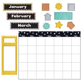 I ? Metal Wipe-Off® Calendar Bulletin Board Set