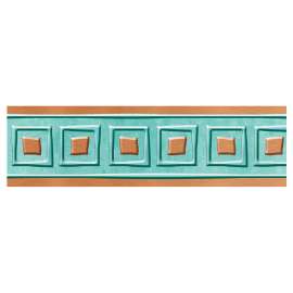 I love Metal Copper Squares Bolder Borders, 35.75'