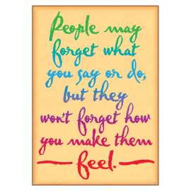 People may forget what you... ARGUS® Poster, 13.375" x 19"