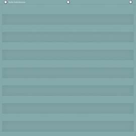 Calming Blue 7 Pocket Chart, 28" x 28"