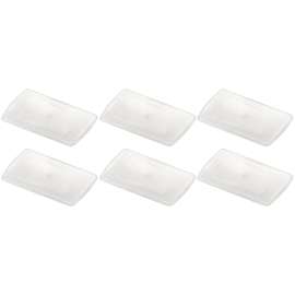 Multi-Purpose Bin Lid, Clear, Pack of 6