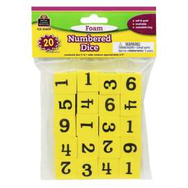 Foam Numbered Dice (1-6)
