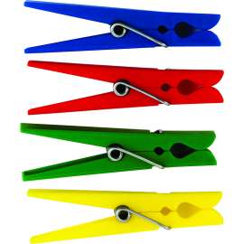 Plastic Clothespins, Pack of 40