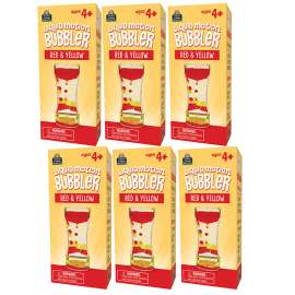 Liquid Motion Bubbler, Red & Yellow, Pack of 6