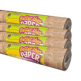 Rustic Wood Better Than Paper Bulletin Board Roll 4-Pack