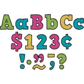 Chalkboard Brights Bold Block 3" Letters, 443 Pieces