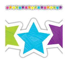 Brights 4Ever Stars Die-Cut Border Trim, 35 Feet
