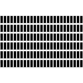 Black and White Vertical Stripes Straight Border Trim, 35 Feet Per Pack, 6 Packs