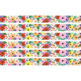 Wildflowers Straight Border Trim, 35 Feet Per Pack, 6 Packs