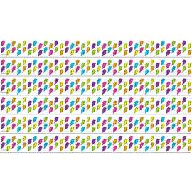 Brights 4Ever Lightning Bolts Straight Border Trim, 35 Feet Per Pack, 6 Packs