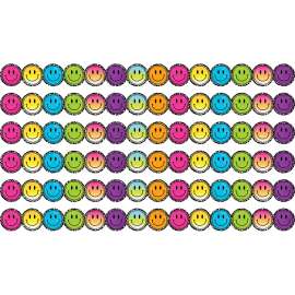 Brights 4Ever Smiley Faces Die-Cut Border Trim, 35 Feet Per Pack, 6 Packs