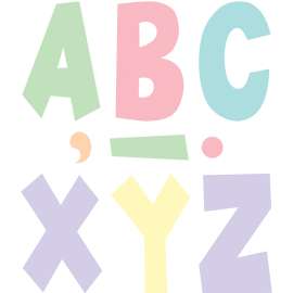 Pastel Pop 7" Fun Font Letters, Pack of 120