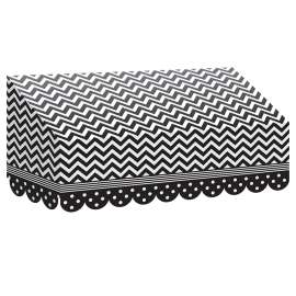Black & White Chevrons and Dots Awning