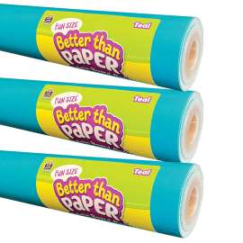 Fun Size Better Than Paper® Bulletin Board Roll, 18" x 12', Teal, Pack of 3