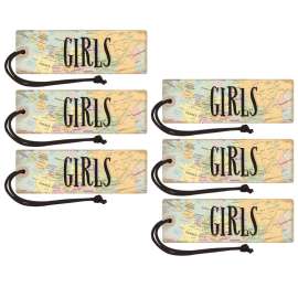Travel the Map Magnetic Girls Pass, Pack of 6