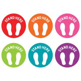 Spot On® Stand Here Carpet Markers, 4"