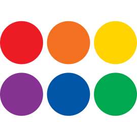 Spot On® Colorful Circles Vinyl Floor Markers, 4"