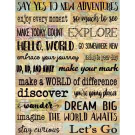 Travel the Map New Adventures Chart