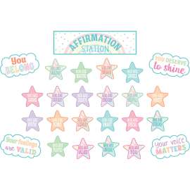 Pastel Pop Positive Affirmations Mini Bulletin Board Set