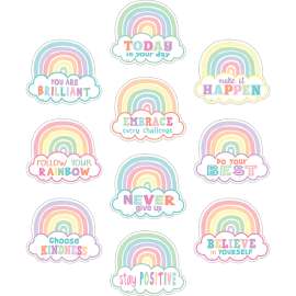 Pastel Pop Positive Sayings Accents, 30 Per Pack, 3 Packs