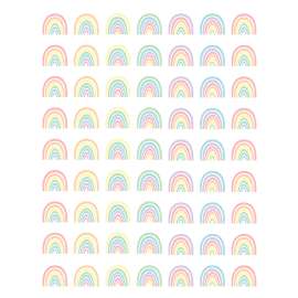 Pastel Pop Rainbows Mini Stickers, 378 Per Pack, 12 Packs