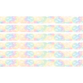 Pastel Pop Tie-Dye Straight Border Trim, 35 Feet Per Pack, 6 Packs