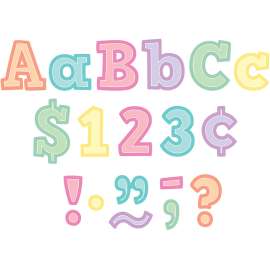 Pastel Pop Bold Block 4" letters Combo Pack, 230 Per Pack, 2 Packs