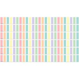 Pastel Pop Stripes Straight Border Trim, 35 Feet Per Pack, 6 Packs
