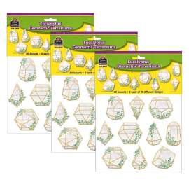 Eucalyptus Geometric Terrariums Accents, 30 Per Pack, 3 Packs