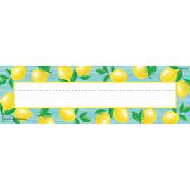 Lemon Zest Flat Name Plates, 11.5" x 3.5", Pack of 36