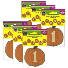 Home Sweet Classroom Pumpkins Calendar Days, 36 Per Pack, 6 Packs