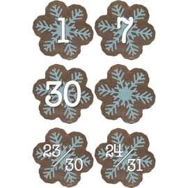 Home Sweet Classroom Snowflakes Calendar Days, Pack of 36