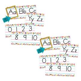 Confetti Alphabet Line Bulletin Board Set, 2 Sets