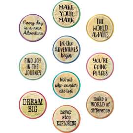 Travel the Map Positive Saying Accents, Pack of 30