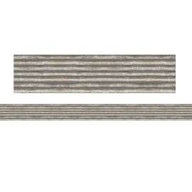 Corrugated Metal Straight Rolled Border Trim, 50 Feet