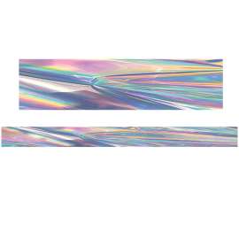 Iridescent Straight Rolled Border Trim, 50 Feet